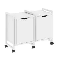 Тумба на колесных опорах наборная VR.L-TN-2.K (белый брилиант/белый)