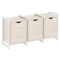 Тумба на регульруемых опорах наборная VR.L-TN-5.O (денвер светлый/белый)