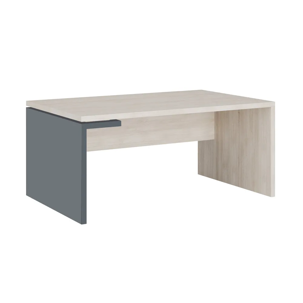 Стол рабочий левый ЗИОН (Zion) ZIO28511229 дуб шамони светлый/антрацит