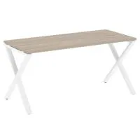 Стол рабочий на X-образных опорах VR.L-SRX-4.7 (дуб аттик/белый)
