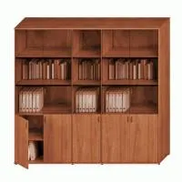 Шкаф комбинированный высокий (стекло + стекло узкий + стекло) Престиж Исп.57