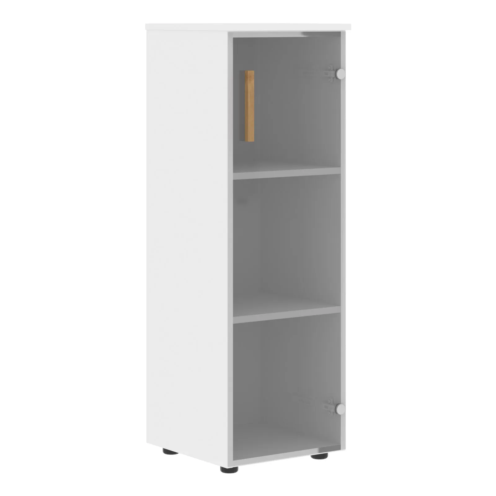 Шкаф колонка с стеклянной дверью FMC 40.2 (белый) Forta