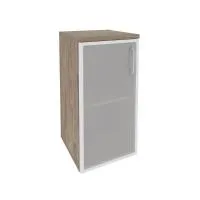 Шкаф низкий узкий левый (1 низкий фасад стекло в раме) ONIX O.SU-3.2R(L)