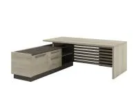 Стол руководителя на ЛДСП опорах с опорной тумбой Vestar Z-220Л.0000 левый