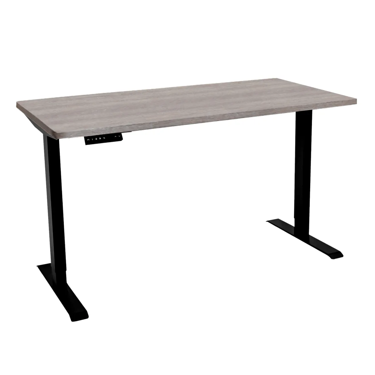 Стол с регулировкой высоты электрический LuxAlto LA-T33-2AR2 черный/дуб бежево-серый ЛДСП 140*80*2.5