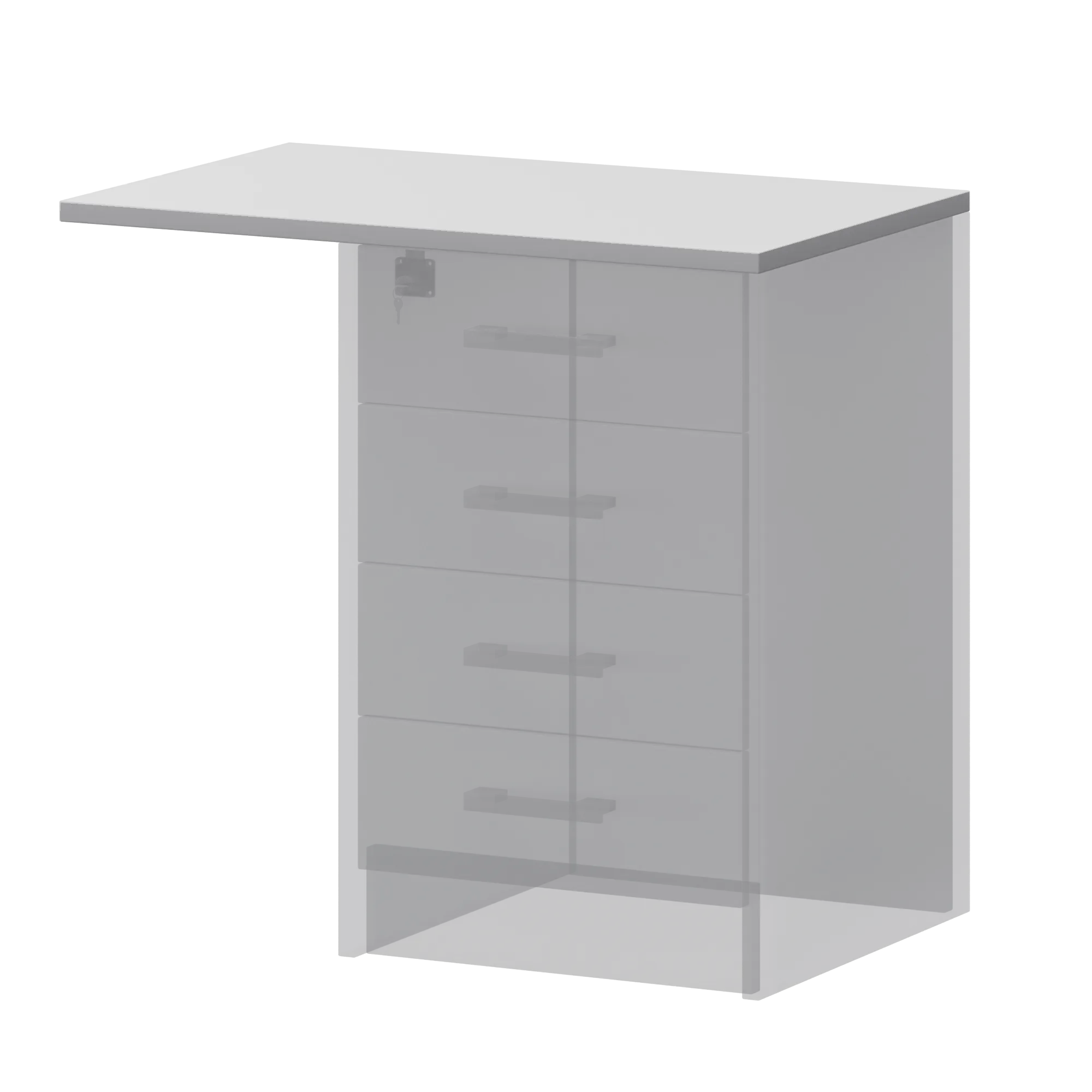 Крышка к тумбе приставной (АТ-05) Арго А-706 Белый