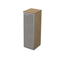 Пенал со стеклом в алюминиевой раме средний Gloss 9П.017.6