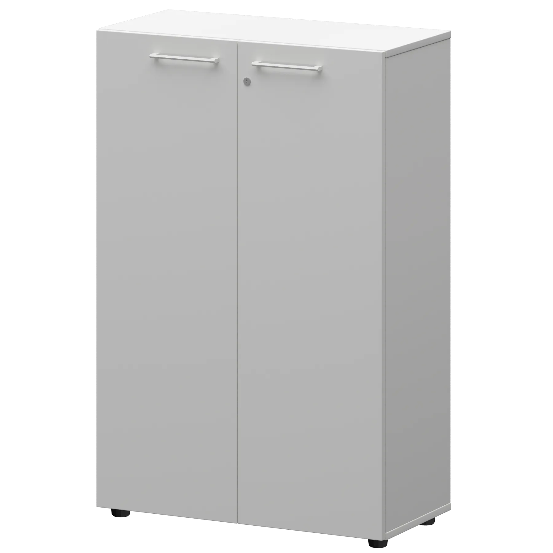 КОРТЕЗ Шкаф средний закрытый СМШ38F Белый 792x380x1189
