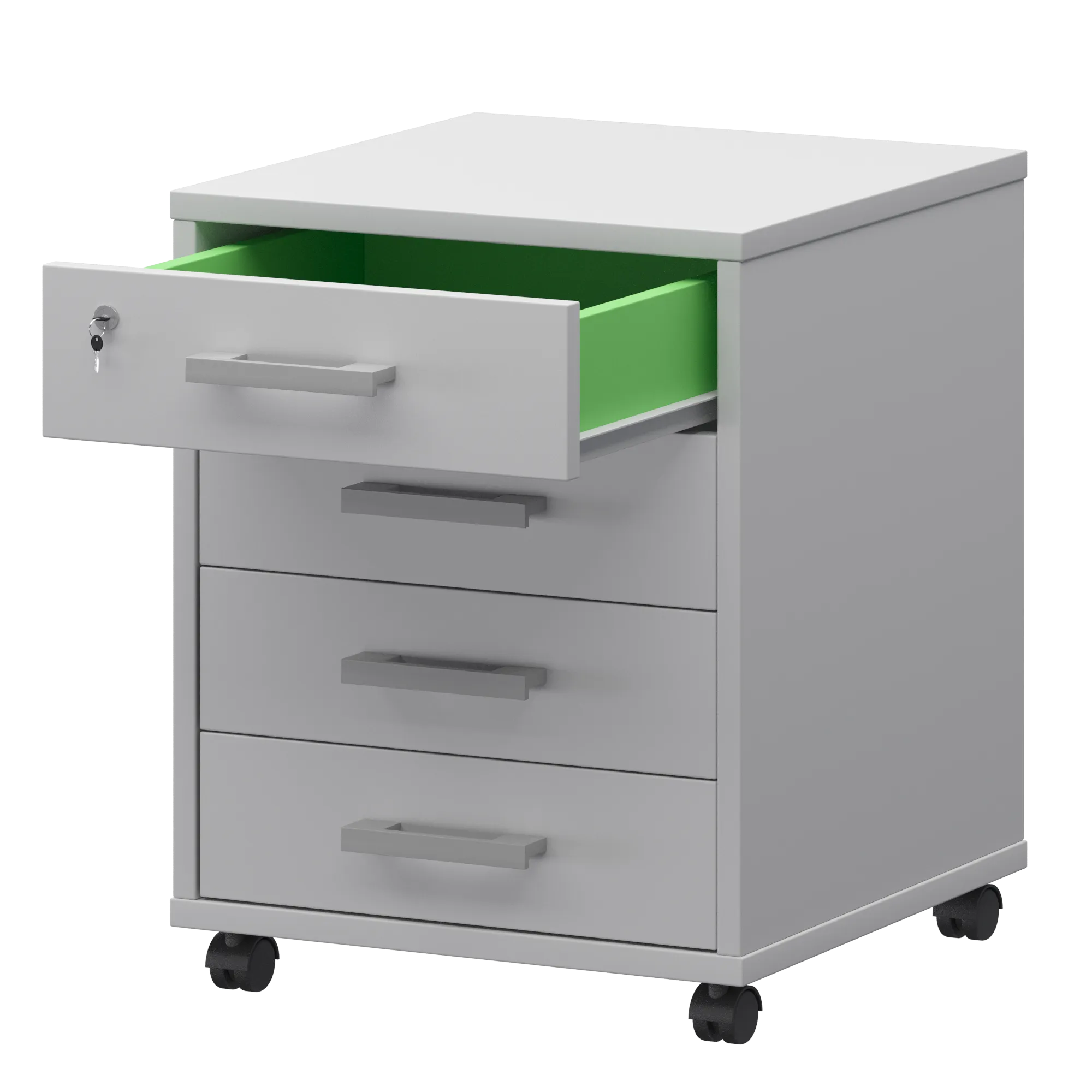 Тумба подкатная (4 ящика) Арго АТЛ-04 Белый