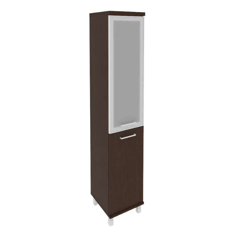 Шкаф высокий узкий левый First KSU-1.2R(L) (венге Цаво)