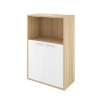 Шкаф низкий с открытой полкой Дублин ДБ46 (акация/белый)