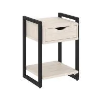 Тумба на регулируемых опорах с ящиком и полкой VR.L-T1.O (денвер светлый/черный)