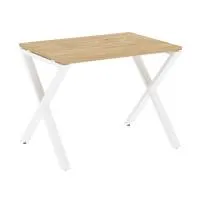 Стол рабочий на X-образных опорах VR.L-SRX-1.7 (тиквуд светлый/белый)