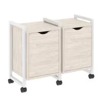 Тумба на колесных опорах наборная VR.L-TN-2.K (денвер светлый/белый)
