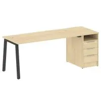 Рабочая станция на А-образном м/к с опорной тумбой БА.РС-СТП -1.4 - Metal System