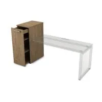 Тумба приставная высокая с выкатной секцией Gloss 9Т.019