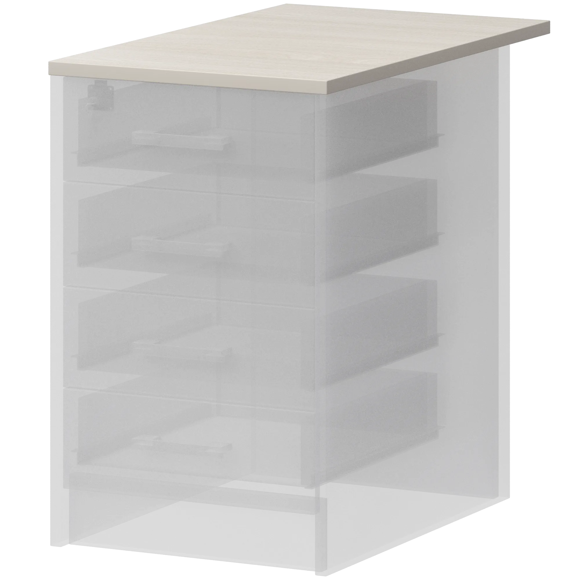 Крышка к тумбе приставной (АТ-07) Арго А-707 Ясень шимо