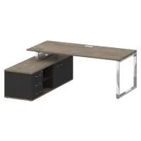 Стол руководителя с опорной греденцией , левый Shift SK.SRG-200 (L)