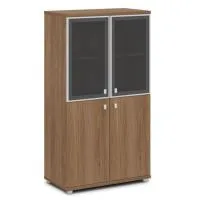 Шкаф комбинированный со стеклом в алюминиевой раме Vasanta V-666