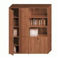 Шкаф комбинированный высокий (закрытый 4 двери + полузакрытый) Престиж Исп.51