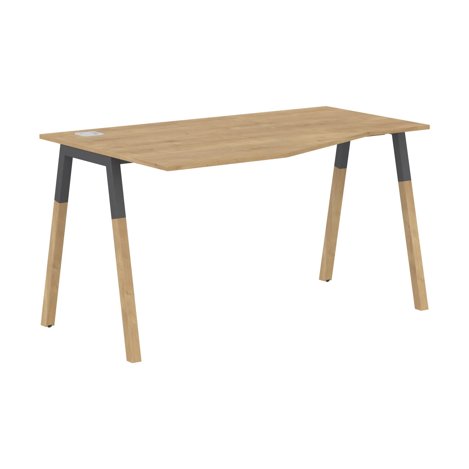 Стол письменный эргономичный FCT 1367 левый (гамильтон/графит) Forta