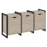 Тумба на регульруемых опорах наборная VR.L-TN-5.O (дуб аттик/черный)