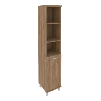 Шкаф высокий узкий левый First KSU-1.1(L) (дуб Табак)