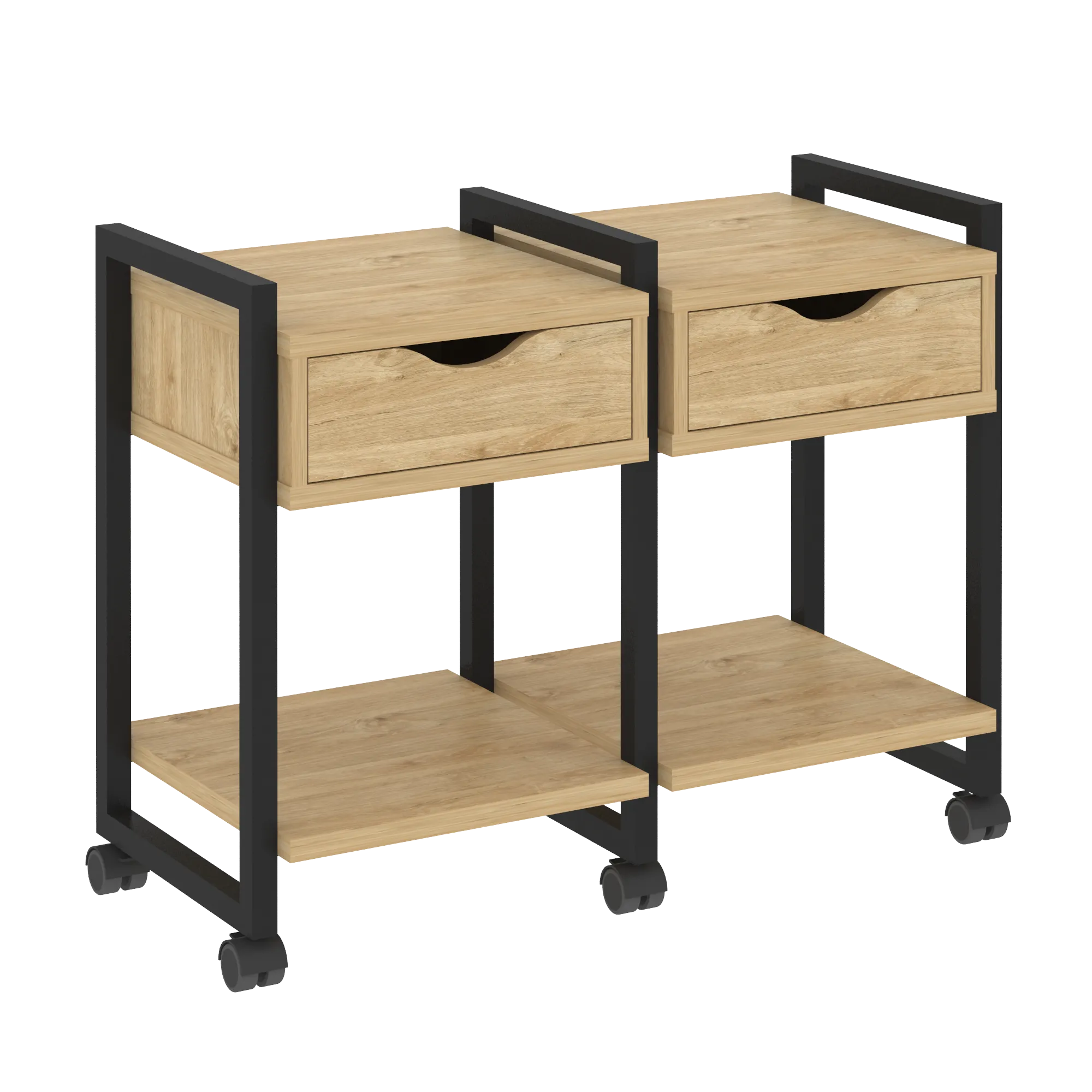 Тумба Loft на колесных опорах наборная VR.L-TN-1.K