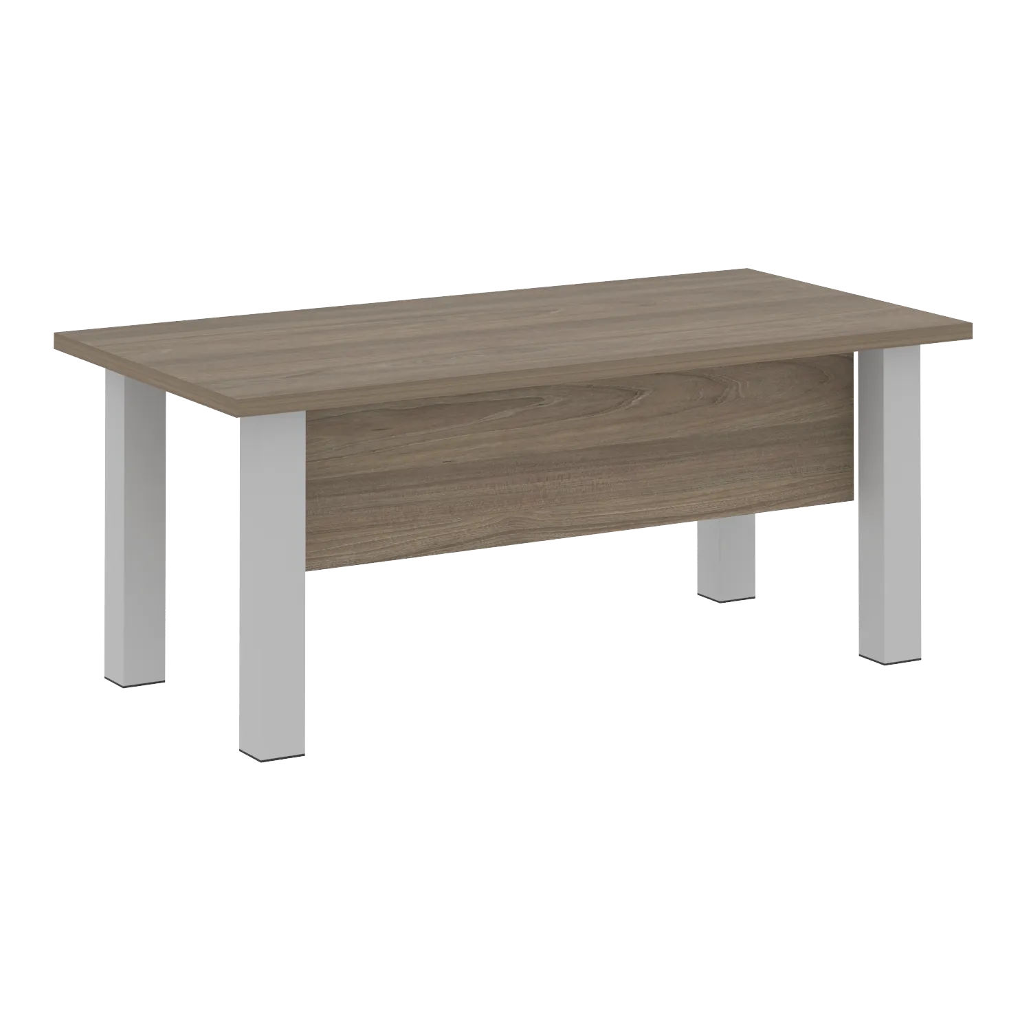 Стол руководителя прямой (опоры серые) Yalta LT.D-18.1 вяз благородный