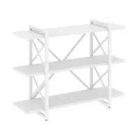 Стеллаж на регулируемых опорах - 3 полки VR.L-MST.O-3.8V (белый брилиант/белый)