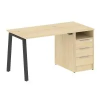 Рабочая станция на А-образном м/к с опорной тумбой БА.РС-СТП -1.1 - Metal System