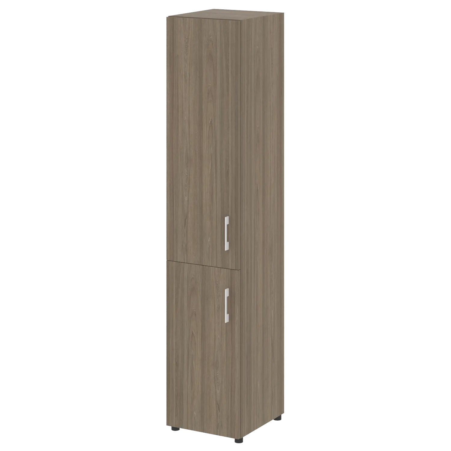 Шкаф высокий узкий левый (1 низкий фасад ЛДСП + 1 средний фасад ЛДСП) Yalta LT.SU-1.3 L/R вяз благородный