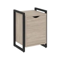 Тумба на регульруемых опорах с распашным фасадом VR.L-T2.O (дуб аттик/черный)