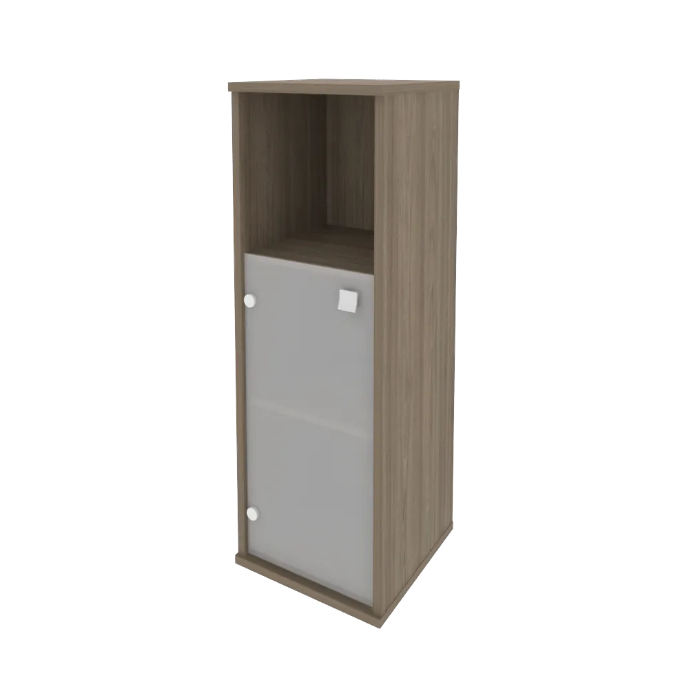 Шкаф средний узкий левый/правый (1 низкая дверь стекло) Style Л.СУ-2.2 Л/Пр