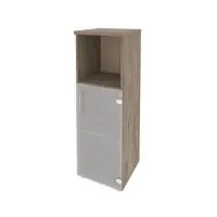 Шкаф средний узкий правый (1 низкий фасад стекло) ONIX O.SU-2.2(R)