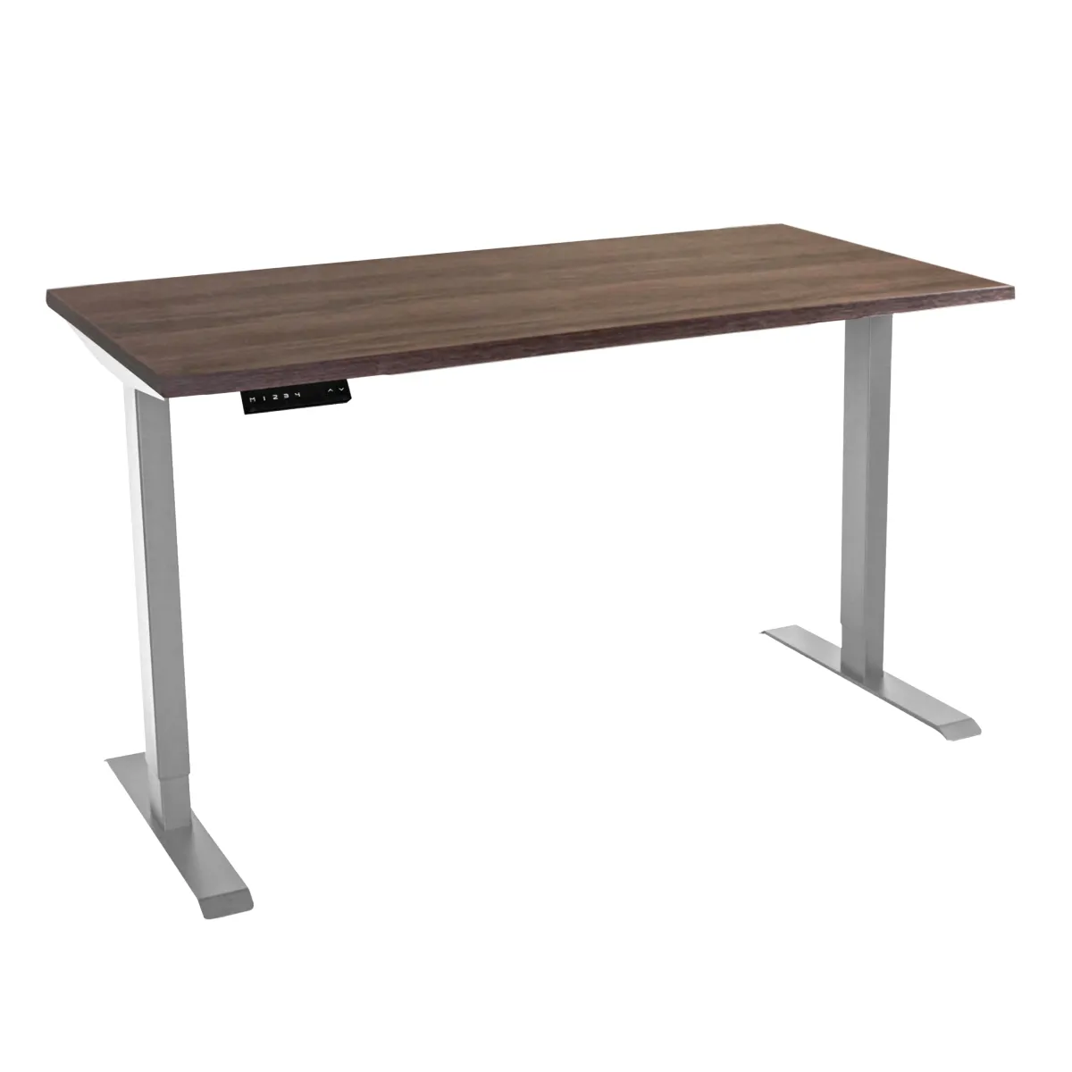 Стол с регулировкой высоты электрический LuxAlto LA-T33-2AR2 серый/дуб коричневый ЛДСП 180*80*2.5