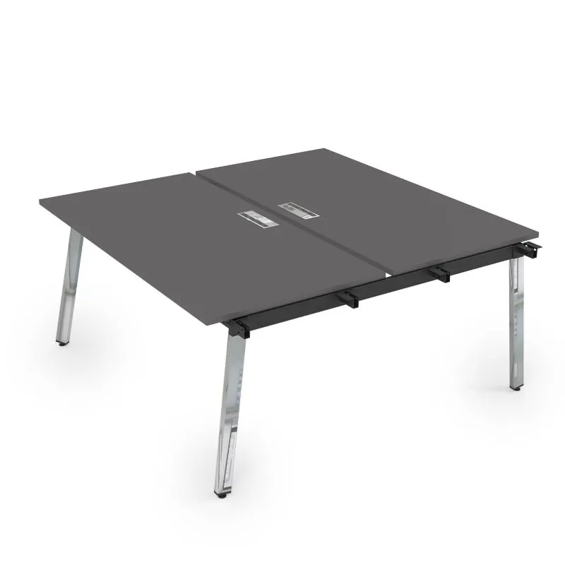 Стол системы БЕНЧ на 2 рабочих места, начальный модуль Arredo 10БДН.279 (металл глянец)