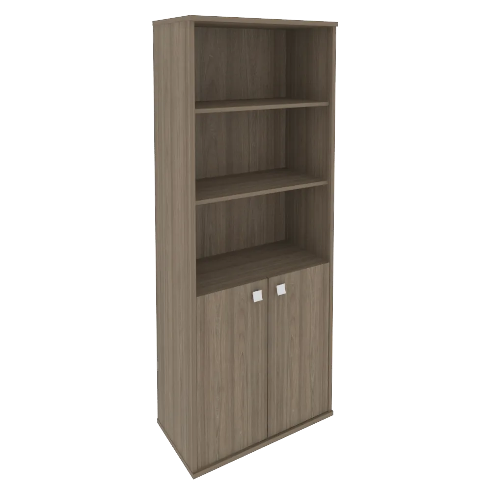 Шкаф высокий широкий (2 низкие двери ЛДСП) Style Л.СТ-1.1