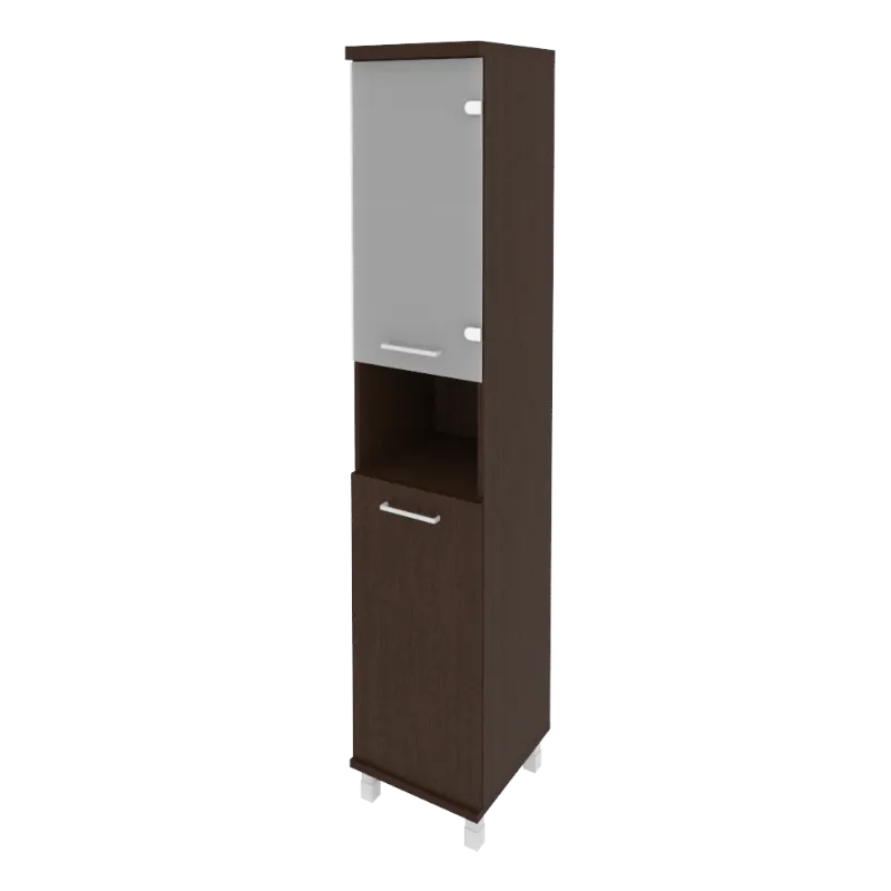 Шкаф высокий узкий правый First KSU-1.4(R) (венге Цаво)