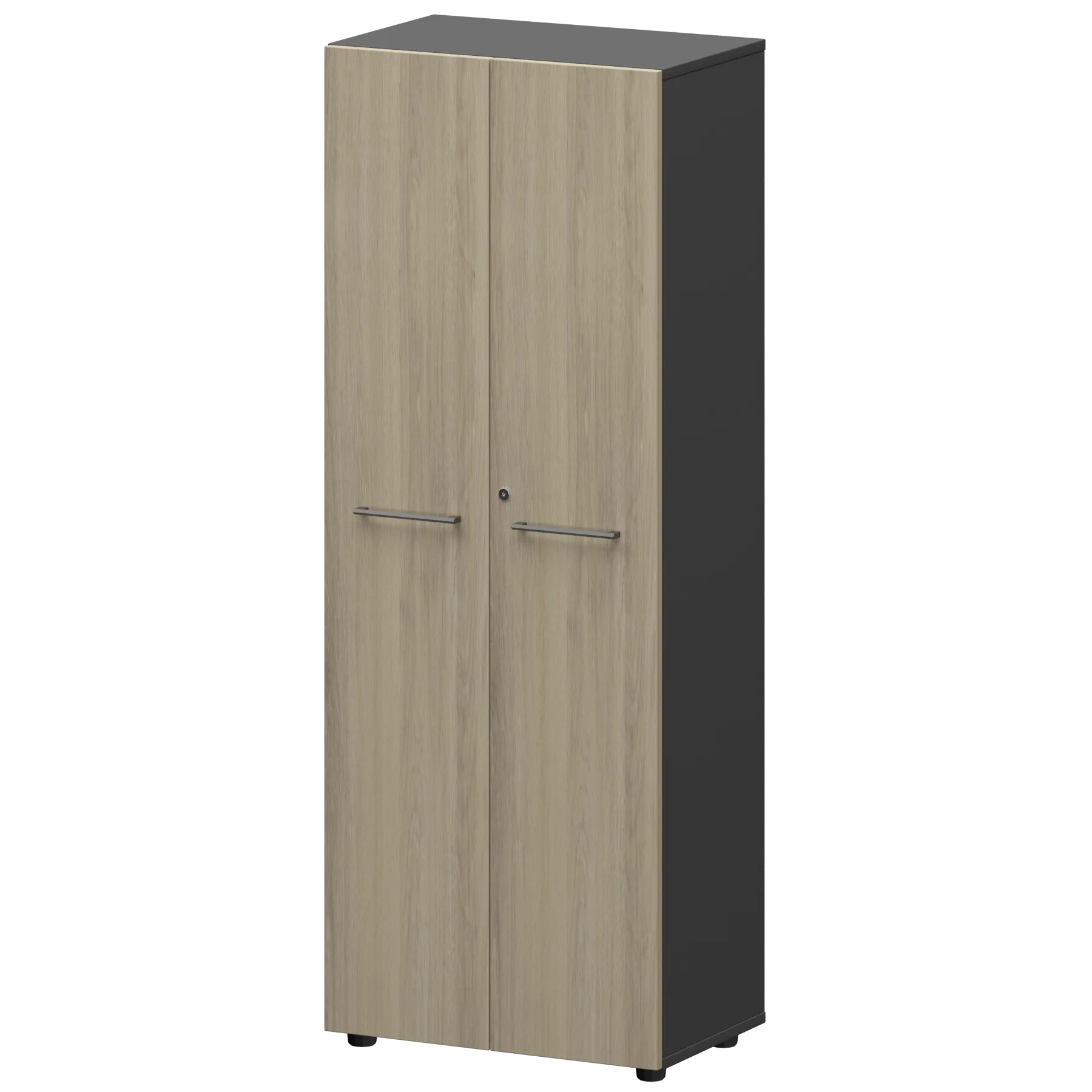 КОРТЕЗ Шкаф для одежды KZS-46 Кронберг/Графит 598x380x1595