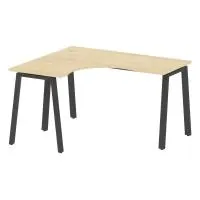 Стол криволинейный левый на А-образном м/к Metal System БА.СА-3 Л