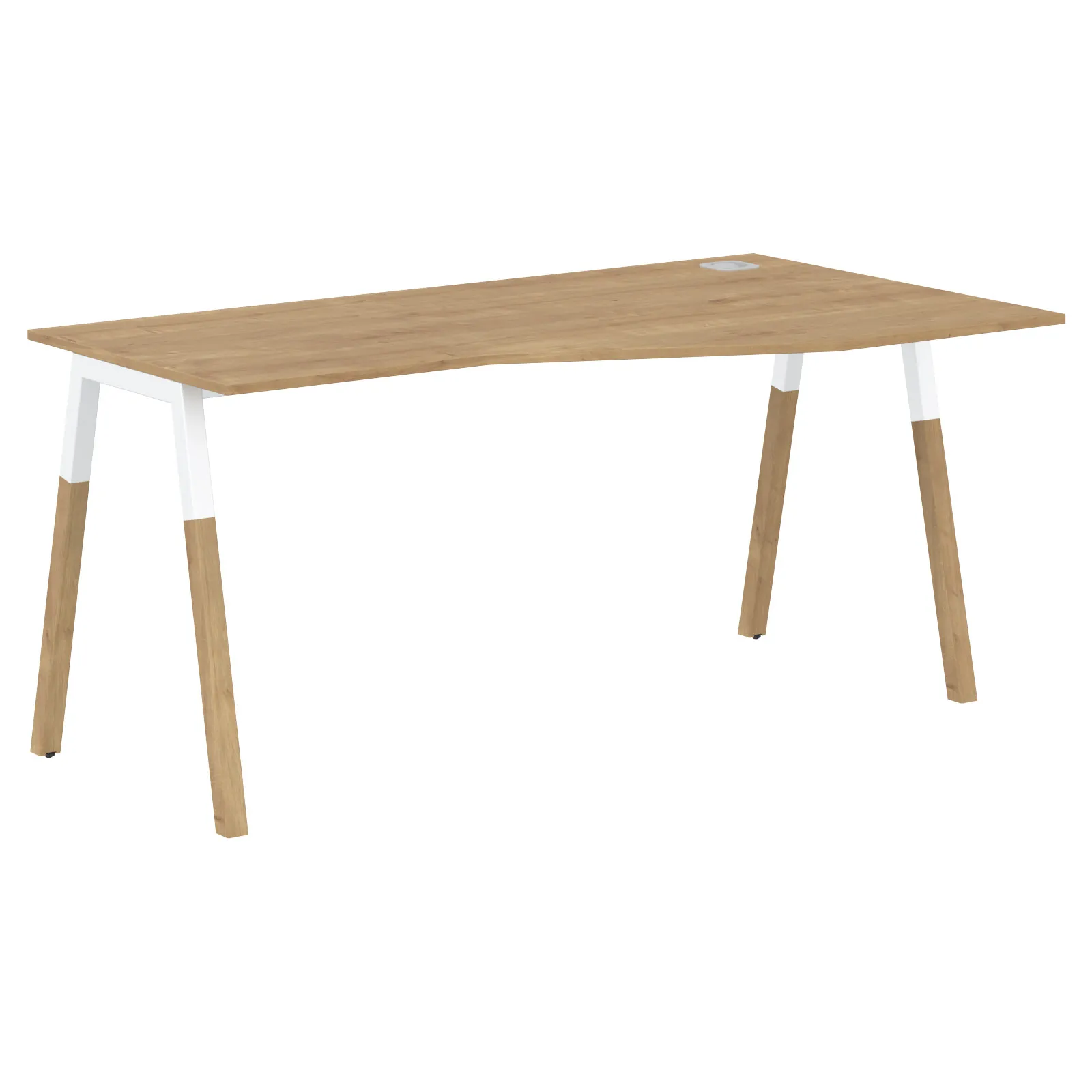 Стол письменный эргономичный FCT 1567 правый (гамильтон/белый) Forta