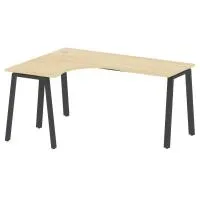 Стол криволинейный левый на А-образном м/к Metal System БА.СА-4 Л