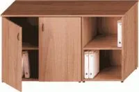 Шкаф комбинированный низкий (закрытый + стеллаж узкий) Престиж Исп.05