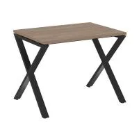 Стол рабочий на X-образных опорах VR.L-SRX-1.7 (дуб аризона/черный)