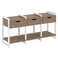 Тумба на регульруемых опорах наборная VR.L-TN-4.O (дуб аризона/белый)