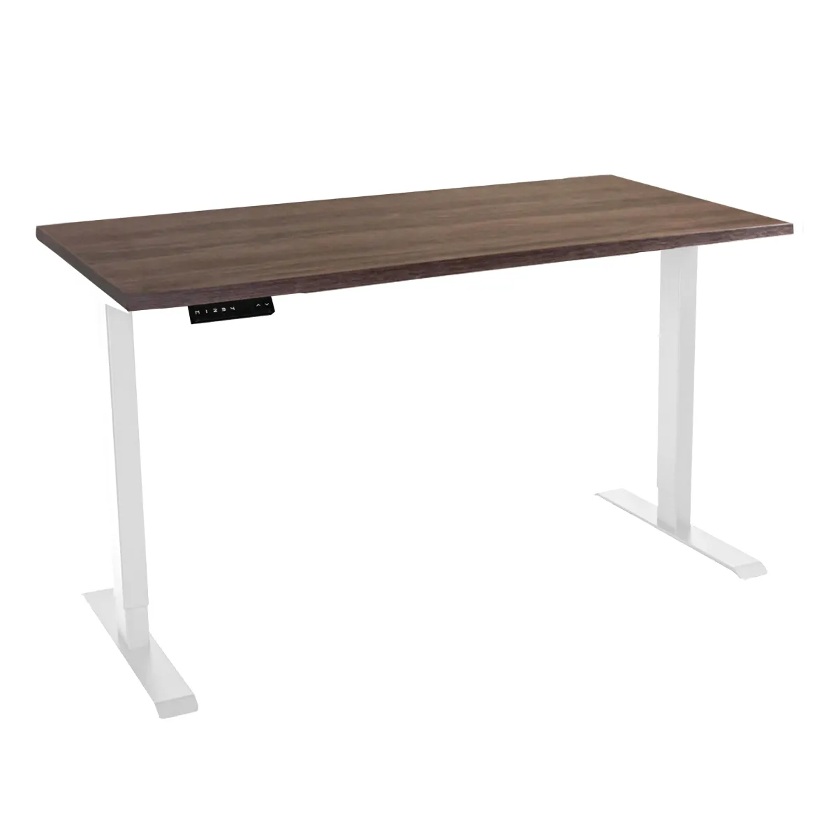 Стол с регулировкой высоты электрический LuxAlto LA-T33-2AR2 белый/дуб коричневый ЛДСП 180*80*2.5