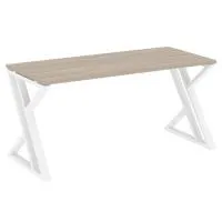 Стол рабочий на Z-образных опорах VR.L-SRZ-4.7 (дуб аттик/белый)