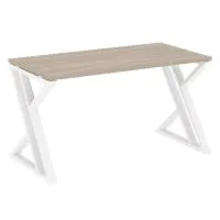 Стол рабочий на Z-образных опорах VR.L-SRZ-3.7 (дуб аттик/белый)