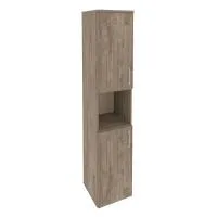 Шкаф высокий узкий левый (2 низких фасада ЛДСП) ONIX O.SU-1.5(L)